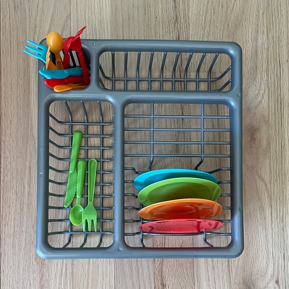Colorful Toy Dish Rack Set - Picture 1 of 5